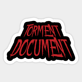 Torment Document Sticker